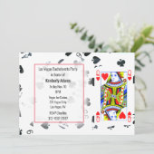 Invitation Queen of Hearts Bachelorette Party (Debout devant)