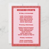 Invitation Queen of Hearts Bachelorette Party Itinerary (Dos)