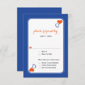 Invitation Queen of Hearts Deck of Cards Mariage RSVP (Devant / Derrière)