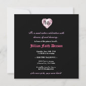 Invitation Queen of Hearts Sweet 311-Striped 16 (Dos)