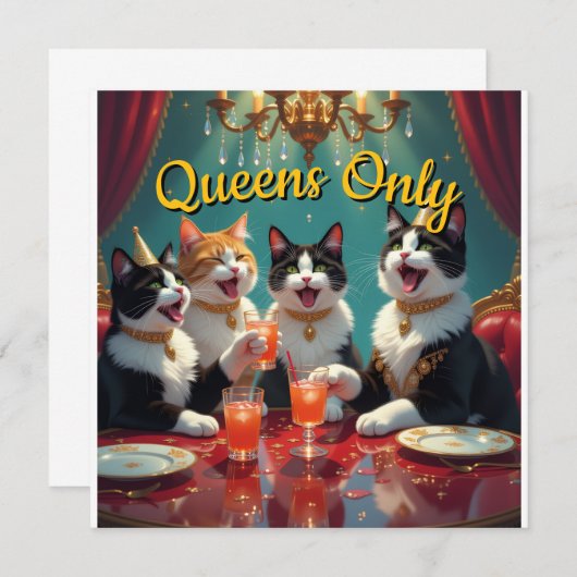 Invitation Queens only! (Devant / Derrière)