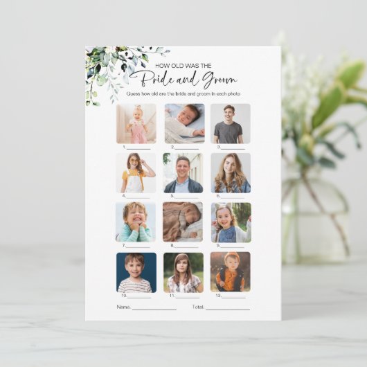 Invitation Quel Âge Avaient-Ils Épousé Et Groom Fête des mari (Debout devant)