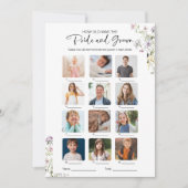 Invitation Quel Âge Avaient-Ils Épousé Et Groom Fête des mari (Devant)