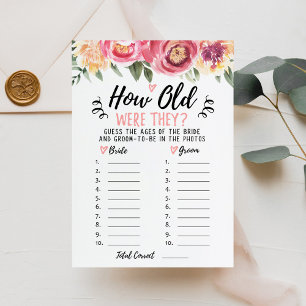 Invitation Quel âge avaient-ils Fête des mariées ou Hen Party