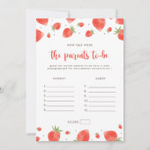 Invitation Quel Âge Avaient Les Parents, Berry Sweet Baby sho (Devant)