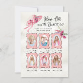 Invitation Quel âge avait la mariée Derby Casquette rose jeu  (Devant)