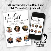 Invitation Quel âge avait la mariée et la salle de réception 