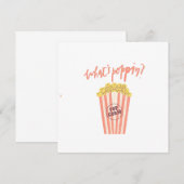 Invitation Quel est le Popcorn de Poppin (Devant / Derrière)