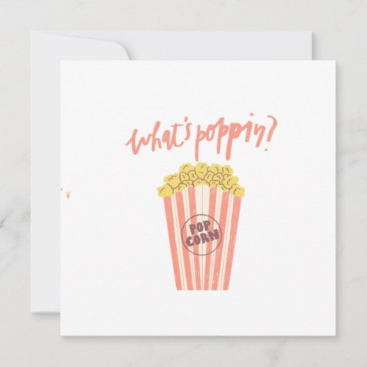 Invitation Quel est le Popcorn de Poppin (Devant)