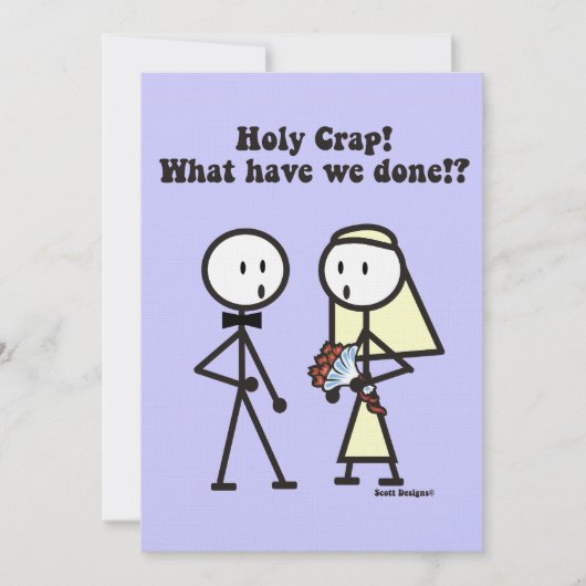 Invitation Quel mariage avons-nous fait (Devant)