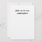 Invitation Quel mariage avons-nous fait (Dos)