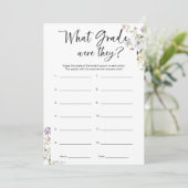 Invitation Quel Niveau Ont Été Ils Fête des mariées Jeu (Debout devant)