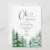 Invitation Quel Pin Arbres Amusants Verdure Fête de Vacances (Devant)