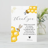 Invitation Quel que soit l'âge, le thème de l'abeille (Debout devant)