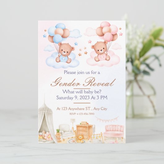 Invitation Quel sera bébé? (Debout devant)