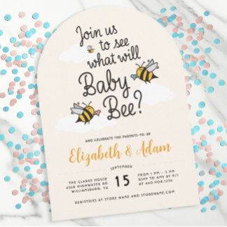 Invitation Quel sera bébé ? Fête de révélation du sexe pour c