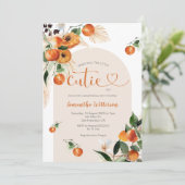 Invitation Quel sera le petit mignon Orange Genre Reveal (Debout devant)