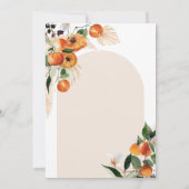 Invitation Quel sera le petit mignon Orange Genre Reveal (Dos)