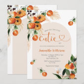 Invitation Quel sera le petit mignon Orange Genre Reveal (Devant / Derrière)