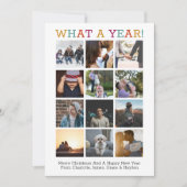 Invitation Quelle année photo Noël année en révision (Devant)