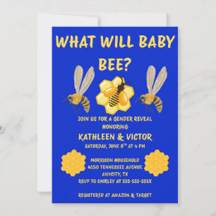 Invitation Quelle révélation de sexe pour bébé abeille