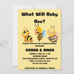 Invitation Quelle révélation de sexe pour bébé abeille