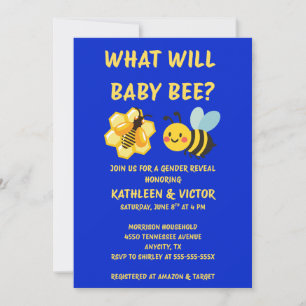 Invitation Quelle révélation de sexe pour bébé abeille