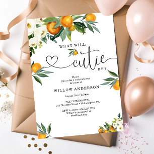 Invitation Quelle sera la jolie Citron Citrus Shower de Maria