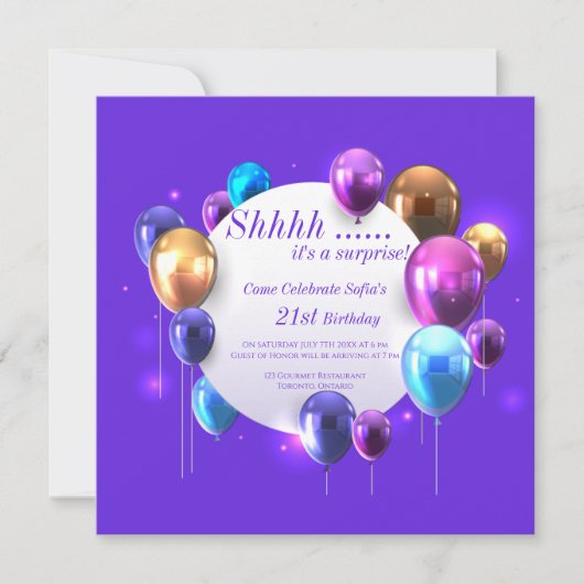 Invitation Quelle surprise ! (Devant)