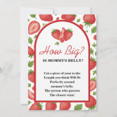 Invitation Quelle taille pour le jeu de fraise du ventre de m (Devant)