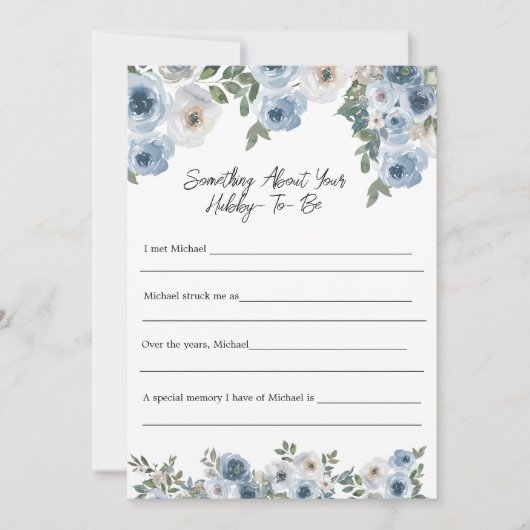 Invitation Quelque chose à propos de Hubby Fête des mariées G (Devant)