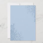 Invitation Quelque chose Blue Bow Parties scintillant Drivers (Dos)