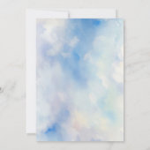 Invitation Quelque chose Blue Hydrangea Bridal Tea Douche (Dos)