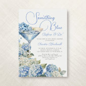 Invitation Quelque chose Blue Hydrangea nuptiale douche Invit