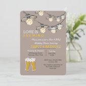 Invitation Quelque chose brasse l'invitation de 2 wedding (Debout devant)