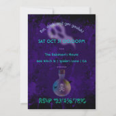 Invitation Quelque chose couve l'invitation de la fête d'Hall (Dos)