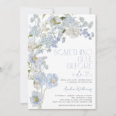 Invitation Quelque chose de bleu avant de faire aquarelle Flo (Devant)