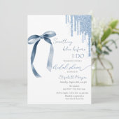 Invitation Quelque Chose De Bleu Avant De Faire Bow Parties s (Debout devant)