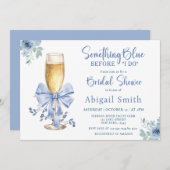 INVITATION QUELQUE CHOSE DE BLEU AVANT DE FAIRE DE LA FÊTE DE (Devant / Derrière)