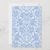 Invitation Quelque chose de bleu avant de faire douche de nag (Dos)