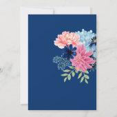 Invitation Quelque chose de bleu avant de faire douche nuptia (Dos)