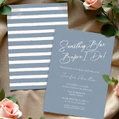 Invitation Quelque chose de bleu avant de faire | Fête des ma