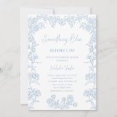 Invitation Quelque chose de bleu avant de faire Fête des mari (Devant)