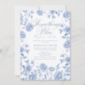 Invitation Quelque chose de bleu avant de faire Fête des mari (Devant)