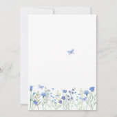 Invitation Quelque chose de bleu avant de faire Fête des mari (Dos)