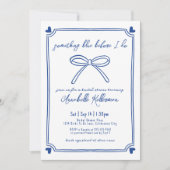 Invitation Quelque chose de bleu avant de faire Fête des mari (Devant)