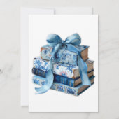 Invitation Quelque chose de bleu avant de faire Fête des mari (Dos)