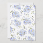 Invitation Quelque chose de bleu avant de faire Fête des mari (Dos)