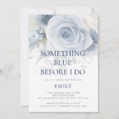 Invitation Quelque chose de bleu avant de faire Fête des mari (Devant)