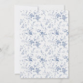 Invitation Quelque chose de bleu avant de faire Fête des mari (Dos)